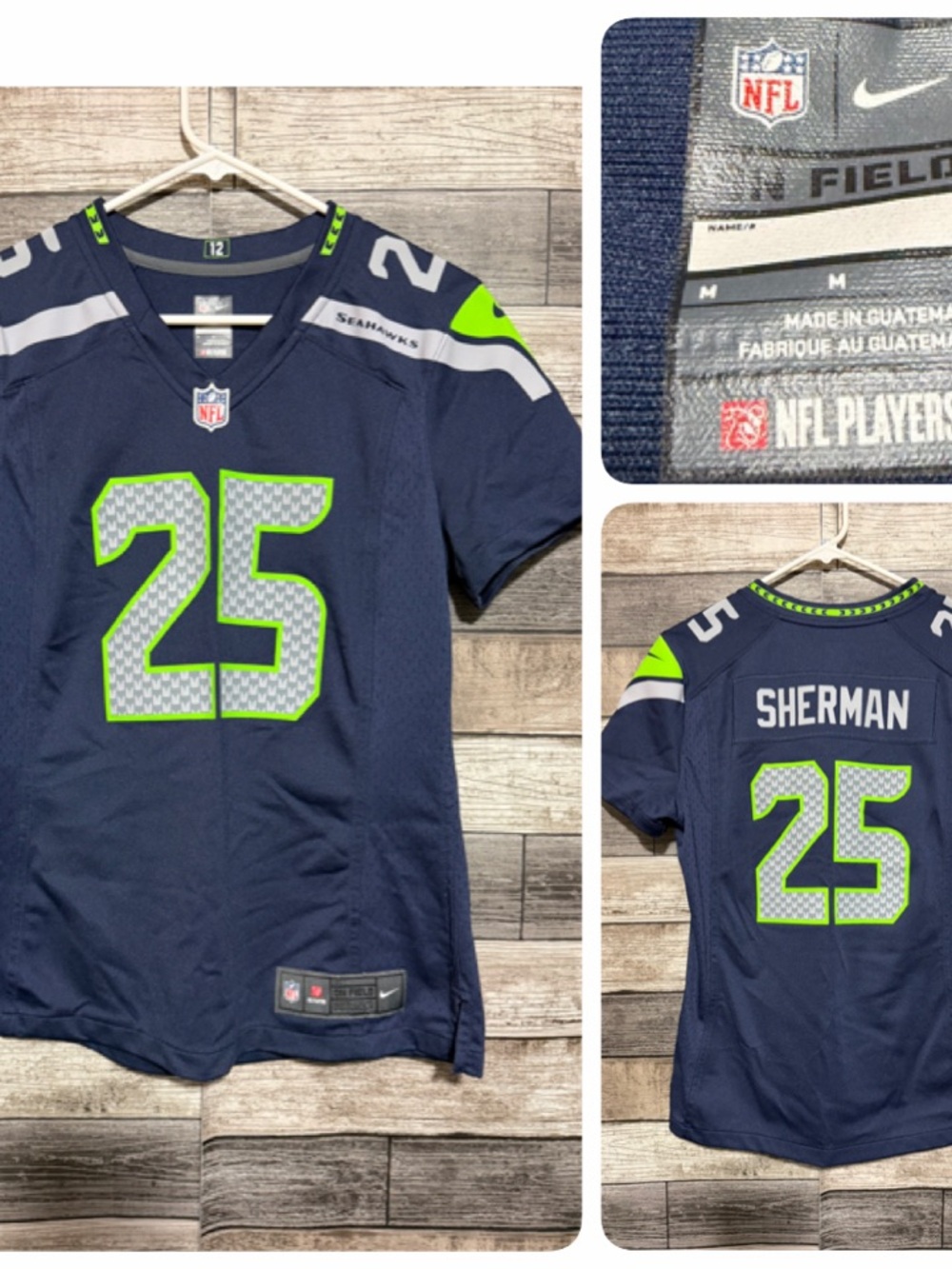 Nike Seattle Seahawks NFL Richard Sherman Football Jersey Women’s M Blue